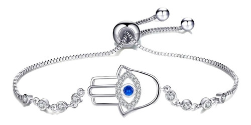 Regalo Pulsera Protección Amor Dinero Matrimonio Mano De Dios O De Fátima Ojo De Fatima Leyenda Árabe Swarovski E