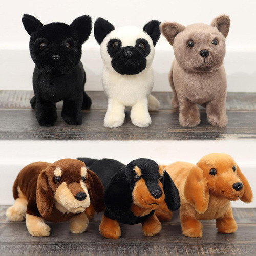 Sh Peluche De Perro Marrón De 30 Cm