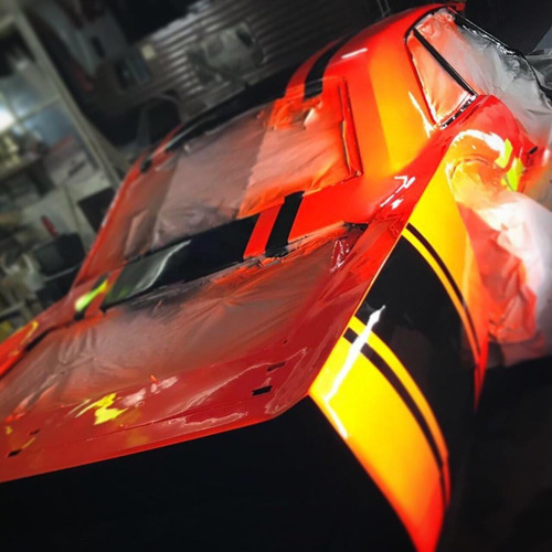 Imagen 10 de 10 de Pintura Fluo - Fluorescente - Neon - Bicapa 1/4 Litro