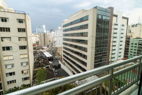 Imagem 7 de 15 de Flat Com 1 Dorm, Escritório, Cozinha Americana, A Poucos Metros Da Av. Paulista - Sf24901