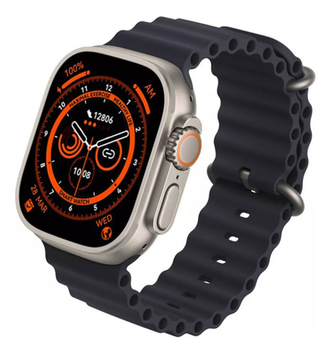 Smartwatch Blulory Ultra Pro - Bluetooth Nfc Bússola Cor da pulseira Laranja