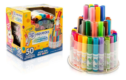 Mini Marcadores Crayola Pip Squeaks T Oficial Torre X 50 Col