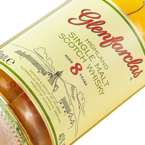 Imagen 2 de 5 de Whisky Glenfarclas 8 Años Highland Single Malt 700ml Estuche