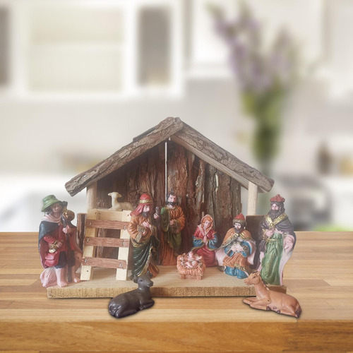 Cristo Natividad Escena Estatua Jesús Pesebre Nacimiento