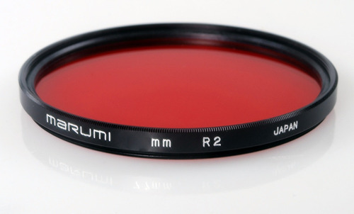 Imagen 4 de 8 de Filtro Marumi Rojo R2 Red P/ Blanco Y Negro 58mm Japon