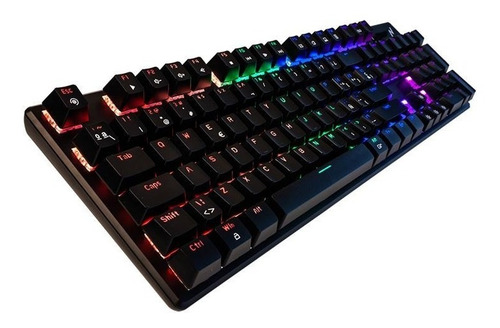 Teclado Mecánico Gamer Retroiluminado Noga Ganon Blue Mx