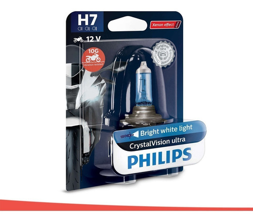Imagem 2 de 6 de Lâmpada Philips Crystal Vision Para Moto H7 55w 12v