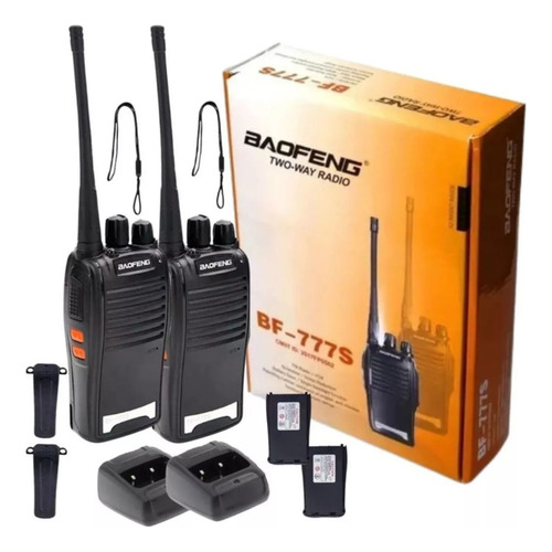 Walk Talk Baofeng 777s Kit 2 Radio Comunicador 16 Canais