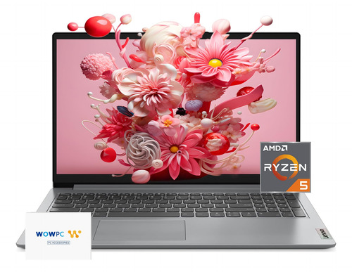 Lenovo Ideapad 15.6 Fhd Laptop Con Amd Ryzen 5 5500u, Bate