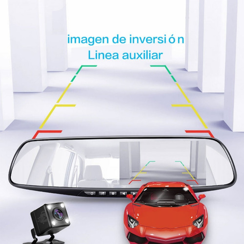 Camara Espejo Retrovisor Frente Y Trasera Auto Full Hd Dvr