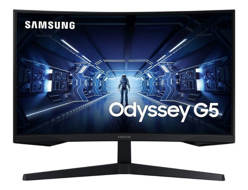 Imagen 1 de 8 de Monitor Gamer Curvo Samsung Odyssey G5 27 PuLG Wqhd