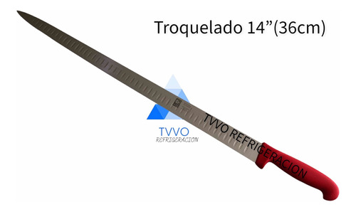 Cuchillo Cecinero/bistecero Troquelado De 14 Pulgadas Icel