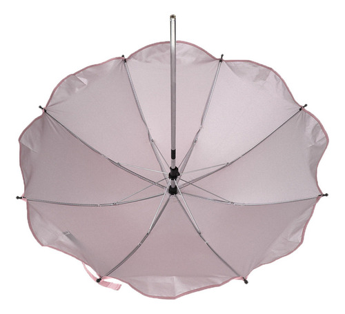Sombrilla De Cochecito De Cochecito De Bebé Parasol Rosado