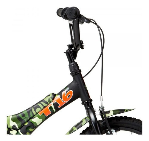 Bicicleta Infantil Groove Camuflada Verde Aro 16