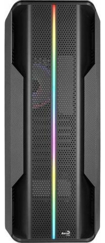 Armario lateral Gamer Atx Aerocool Splinter, cristal negro