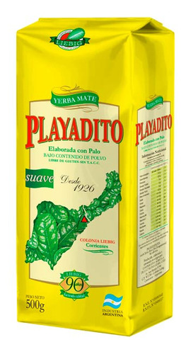 Yerba Mate Playadito Suave 1000grs.