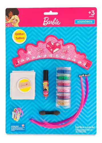 Kit Busto De Boneca Barbie Hair Styling Mais Maquiagem Pupee no Shoptime