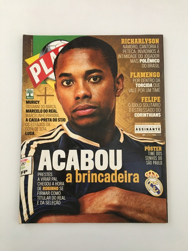Revista Placar Nº 1313 Dezembro 2007 Robinho Flamengo Felipe (Usado)