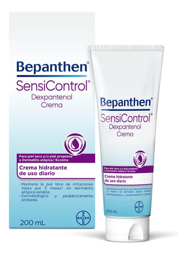 Crema Hidratante Bepanthen Sensicontrol con Dexpantenol 200ml 