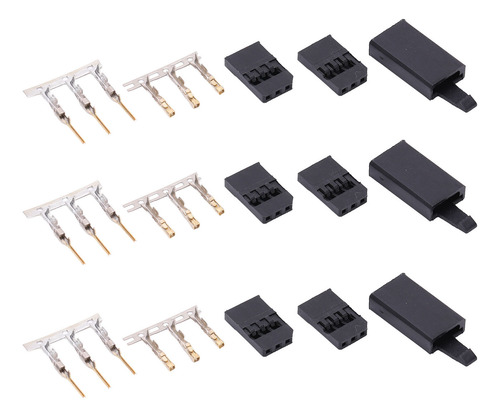 Terminales Hembra Chapados En Oro, Conector Servo Receptor D