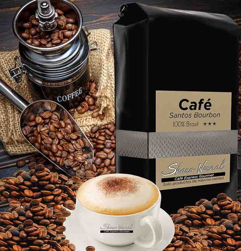 Café Granos Santos Bourbon Brasil Express Sharo Wernal 1 Kg.