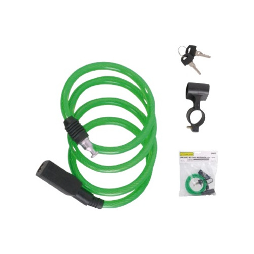 Candado Cable Multiusos Espiral  Bicicleta Lion Tools 7443