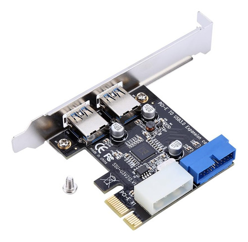 Adaptador De Tarjeta De Expansión Pci-e A 2 Puertos Hub Usb