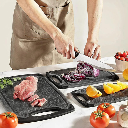 Juego De Tablas De Cortar De 3 Tamaños Para Cocina, Color Ne