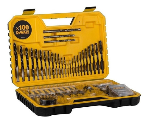 Parafusadeira Furadeira + Kit 100 Peças - Dcd776s2a Dewalt