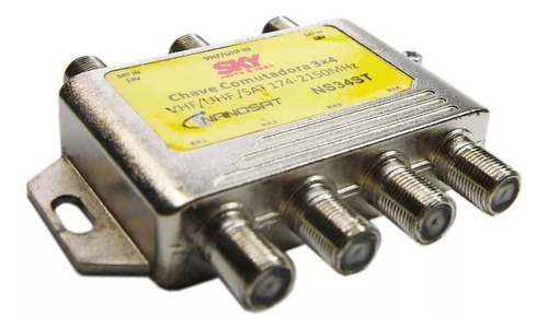 Chave Comutadora Sky 3x4 Diseqc Diplexer Menor Preço Brasil