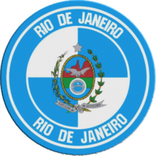 Parche Escudo Circular Brasil Rio De Janeiro