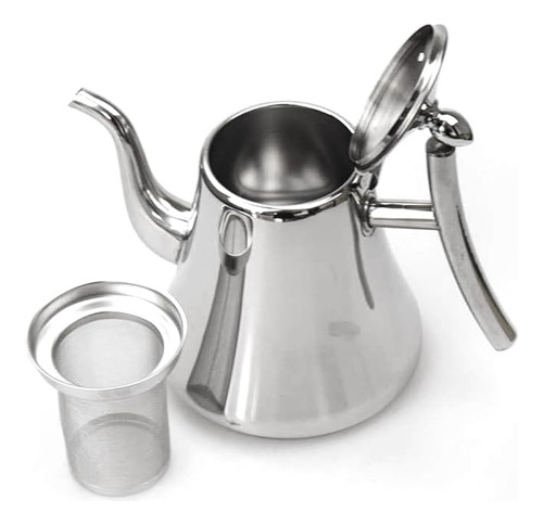 Tetera Con Infusor Acero Inoxidable Hervidor De Agua 1 Litro Color Color Al Azar