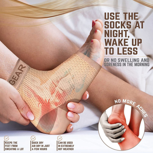 Calcetines Para Fascitis Plantar Con Soporte Para El Arco Pa