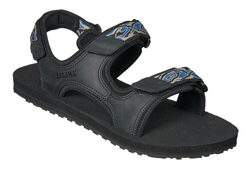 Sandalias Hombre Brahma Jr3380 Azul Negro