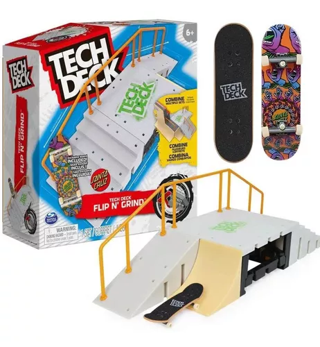 Kit 6 Skate De Dedo Mini Fingerboard C/ Acessórios Tech Deck