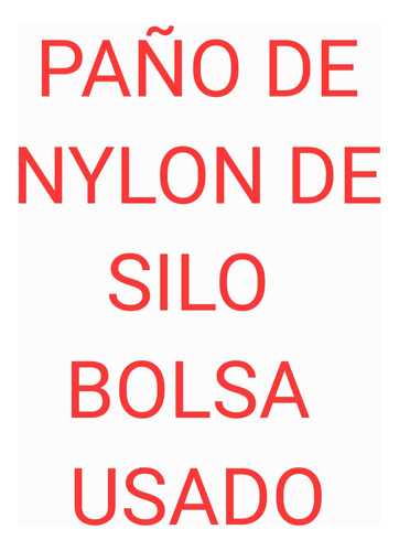 Rollo De Nylon De 13 X 8,50 Mts.