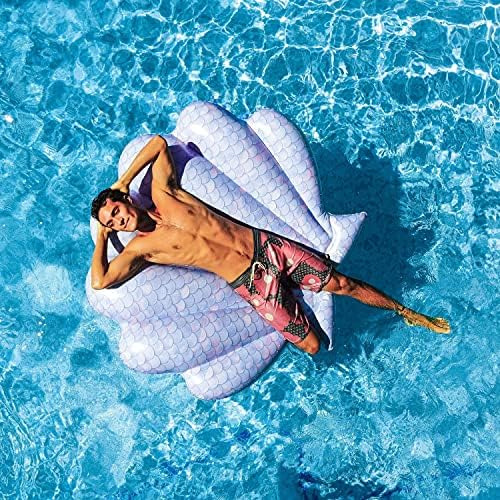 Isla Jumbo De Concha De Sirena - 60 X 69 De Poolcandy. Incre