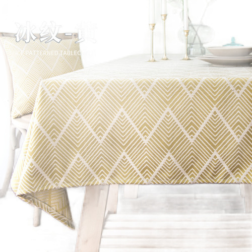 Mantel Con Estampado De Hielo Para Mesa De Café, Mantel De A