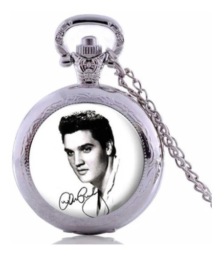 Reloj De Bolsillo Diseño Elvis Presley Modelo 2 Exclusivo!!