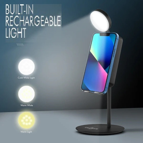 Soporte De Mesa Para Teléfono Con Luz Led 3 Tonos