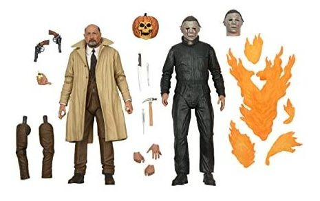 Halloween 2: Michael Myers Y Dr Loomis Action Figura Hlhqw