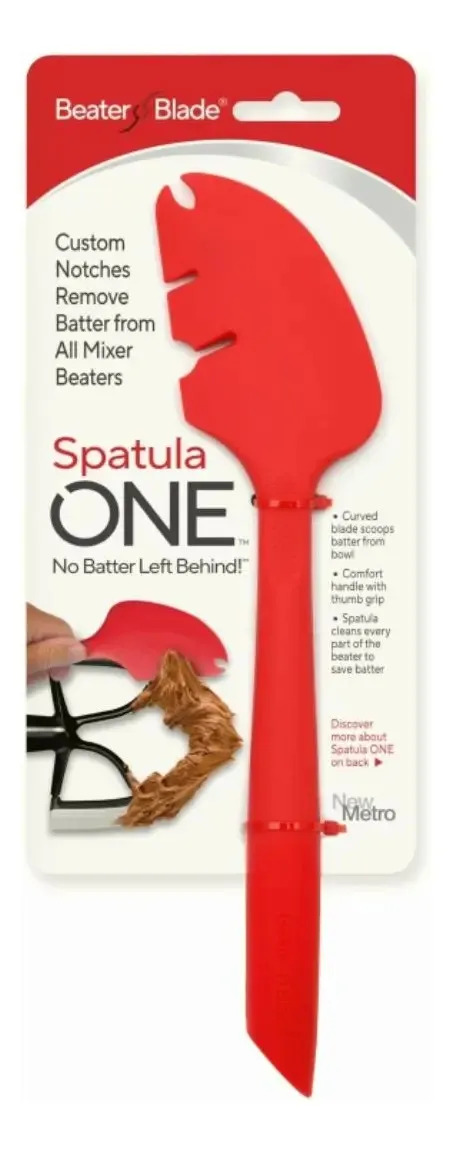 Espátula De Silicona One Mezclador Raspador Y Espátula, Rojo