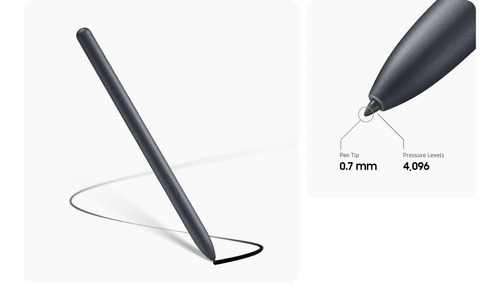 Imagem 3 de 5 de Caneta S Pen Preta Samsung Galaxy Tab S7 Fe Original