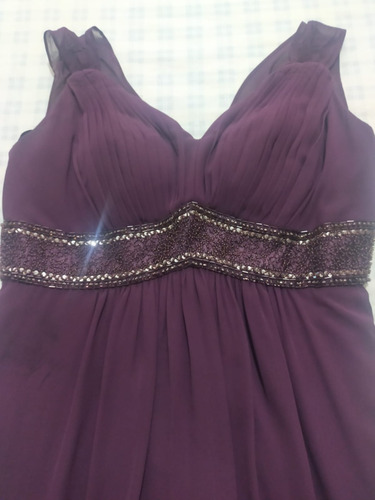 Vestido De Coctel Largo Purpura
