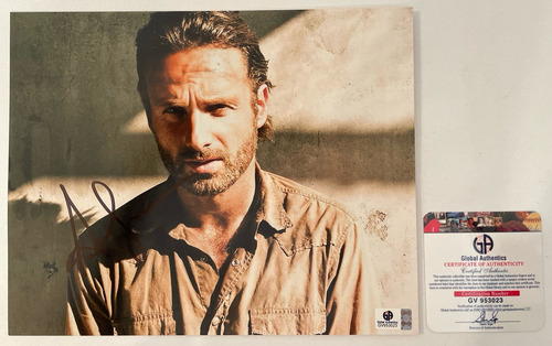 Autografo Andrew Lincoln Rick Grimes The Walking Dead Foto (Usado)
