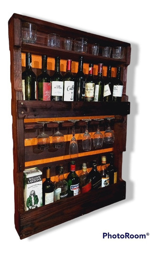 Imagen 2 de 6 de Bar En Madera, Color Caoba