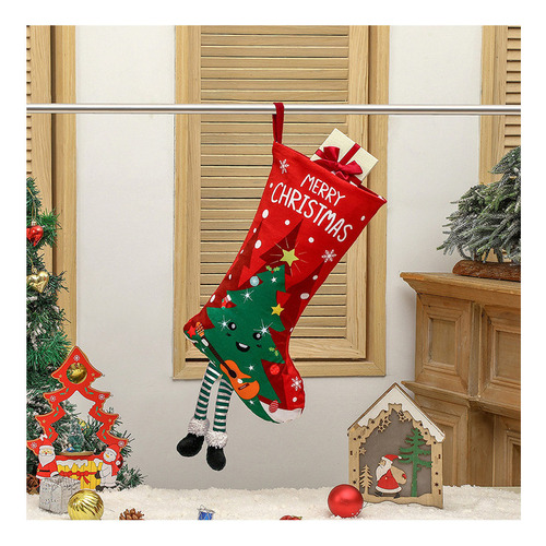 Adornos Colgantes De Calcetín Navideño 4 Piezas