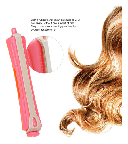 . 12 Rulos De Pelo Con Gomas Elásticas For Peinar Tú Mismo