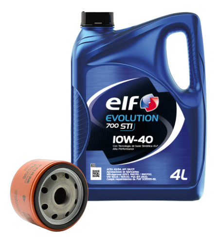 Kit 1 Filtro + Elf 9000 10w40 Renault Duster Dynamique 1.6