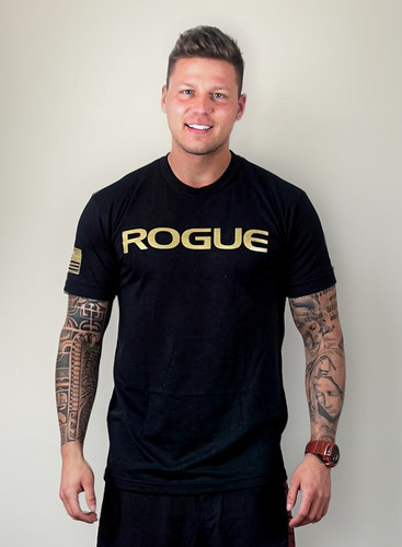 Remera R-ogue Fitness Crossfit Gym Powerlifting Oro / Dorado